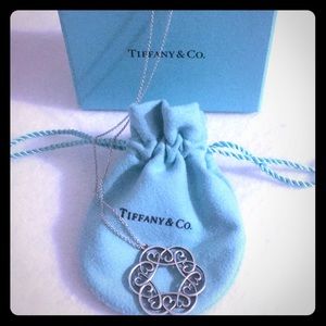 Tiffany & Co Multi Hearts Medallion Necklace